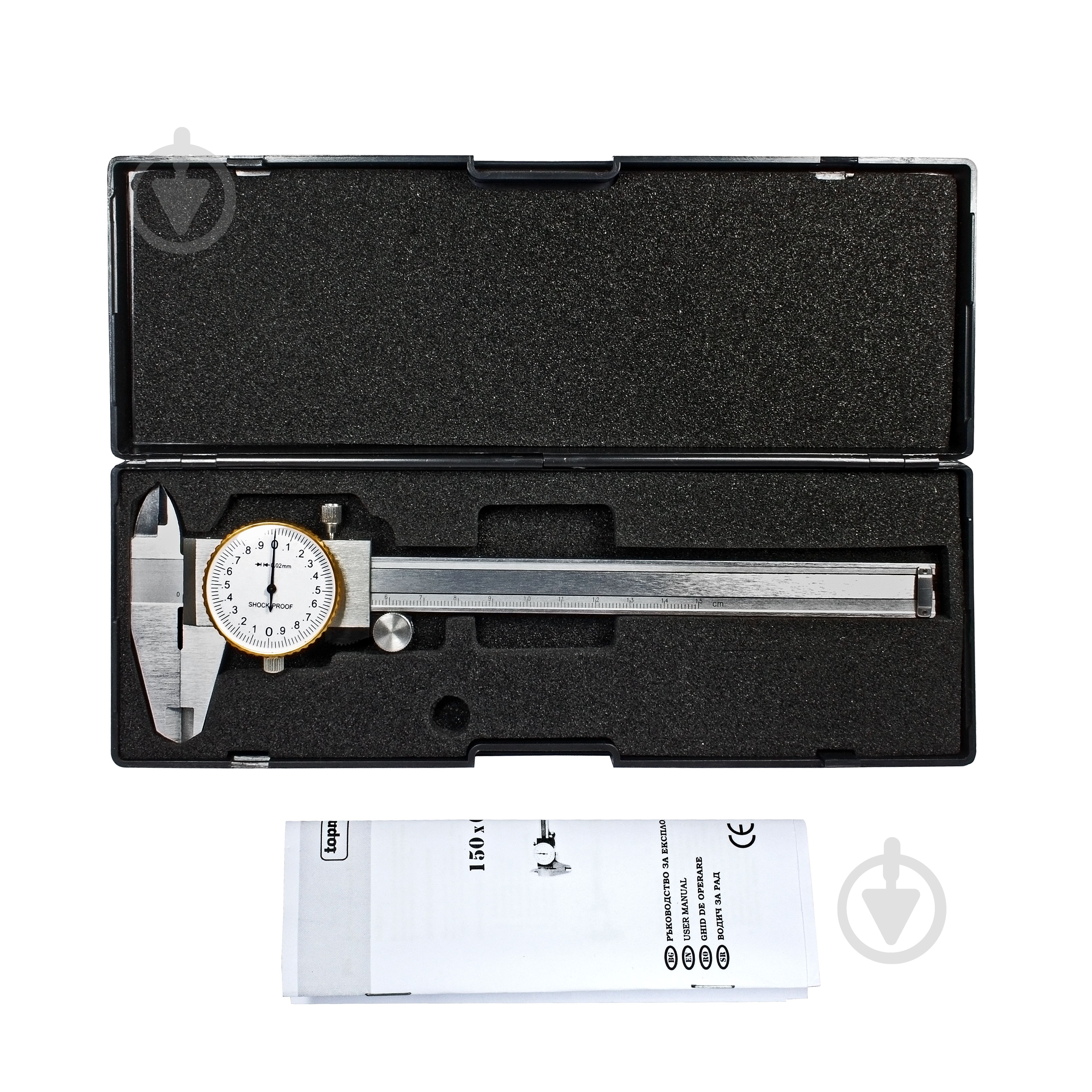 Штангенциркуль циферблатный Topmaster 280304 150 мм - фото 6 Штангенциркуль циферблатный Topmaster 280304 150 мм - фото 6
