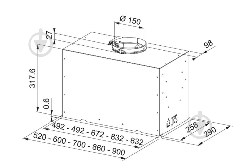 Вытяжка Franke 305.0729.555 - фото 5 Вытяжка Franke 305.0729.555 - фото 5