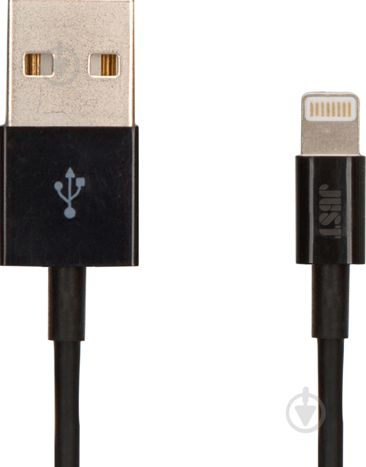 Кабель JUST Lightning – USB 1 м черный (LGTNG-SMP10-BLCK) - фото 2