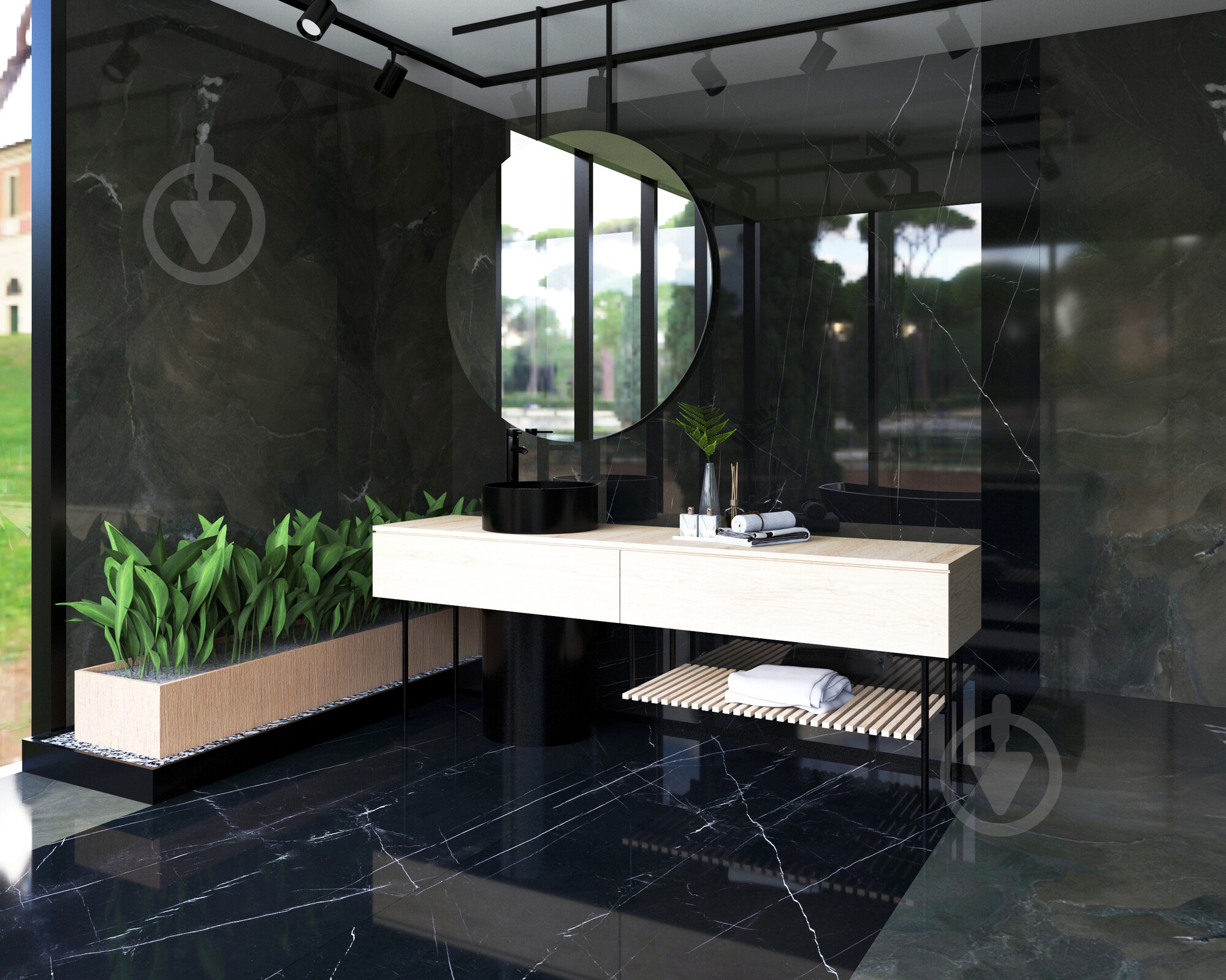 Плитка TAU Ceramica MARQUINA BLACK PUL 120x260 - фото 4