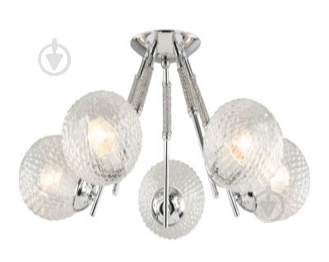 Люстра стельова Focus Light Buble 5x60 Вт E27 хром 3309/5 золото - фото 1