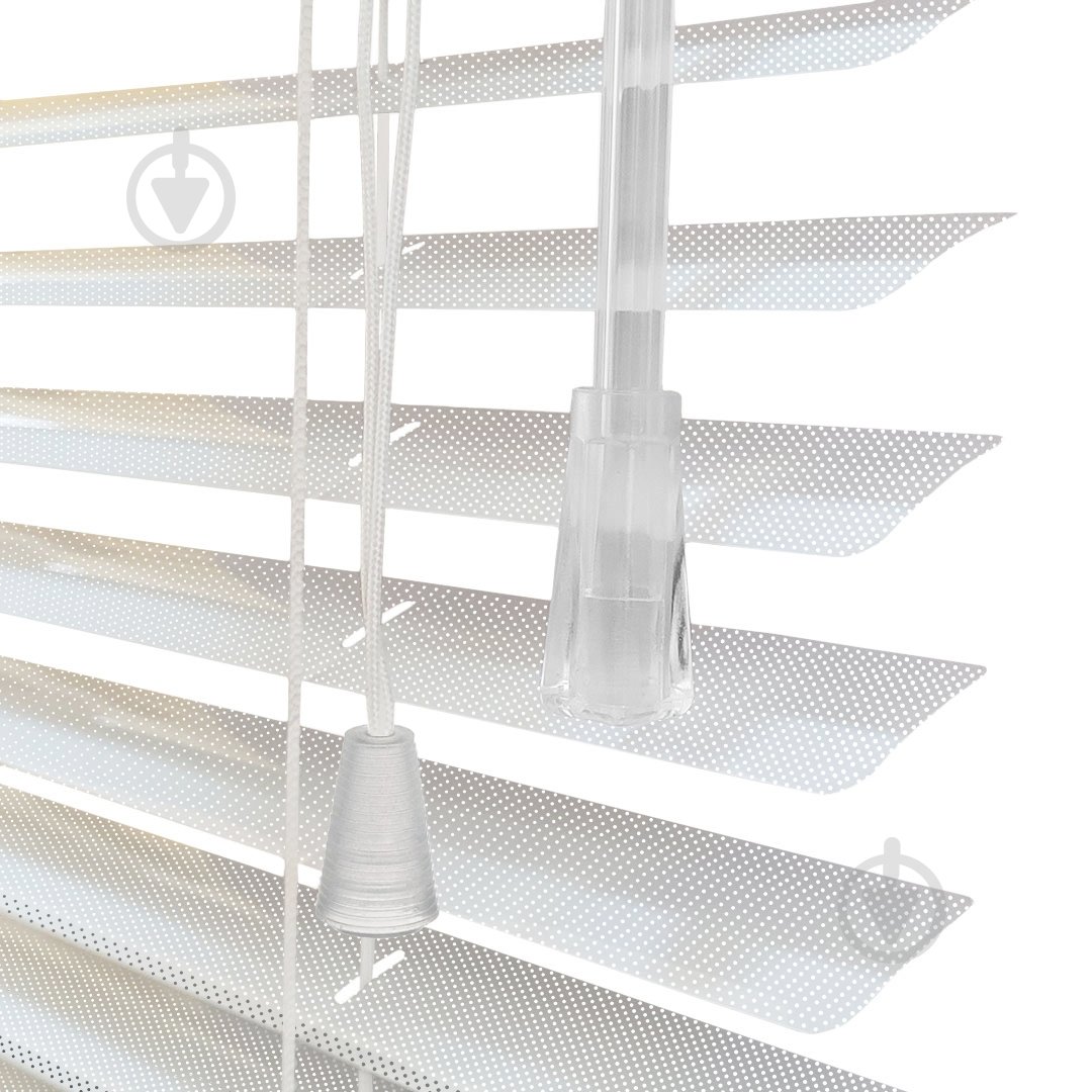 Жалюзі Rollotex алюмінієві горизонтальні перфоровані з фіксацією 45х140 см білі - фото 4