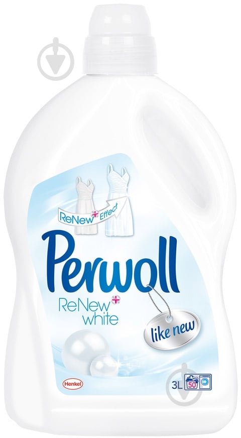 Гель для машинного прання Perwoll ReNew White 3 л - фото 1