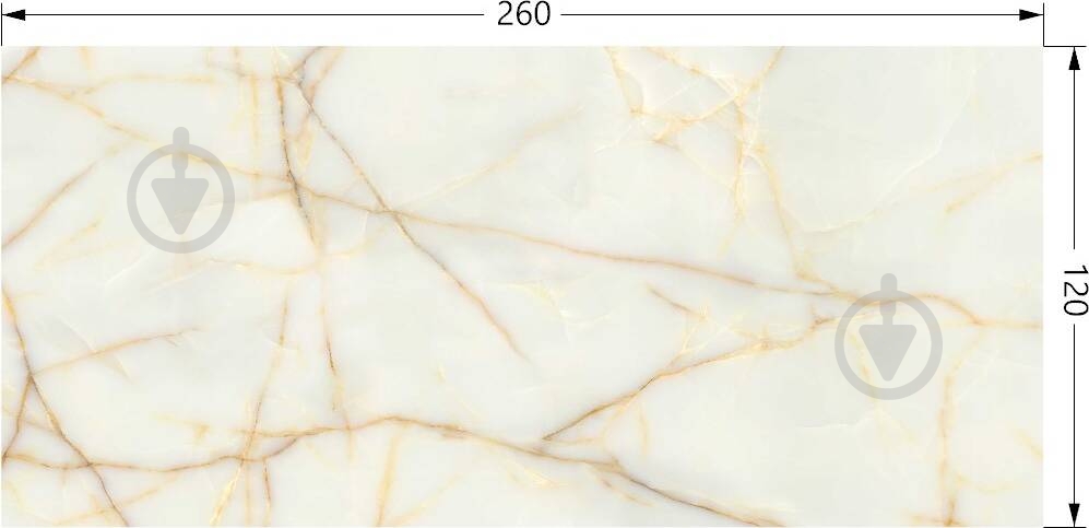 Плитка TAU Ceramica ONICE GOLD PUL 120x260 - фото 2