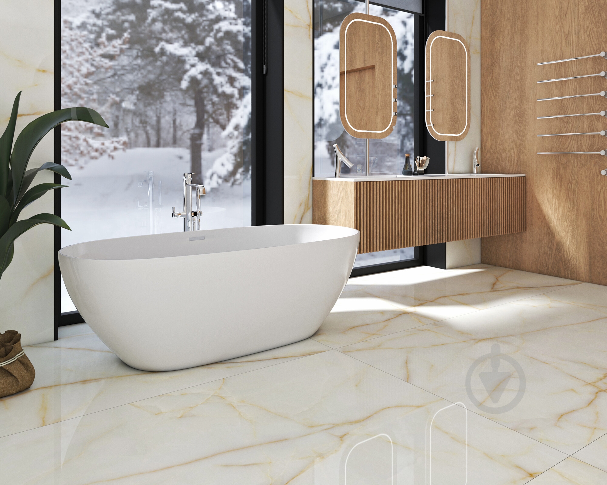 Плитка TAU Ceramica ONICE GOLD PUL 120x260 - фото 5