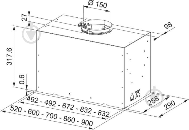 Витяжка Franke 305.0728.431 - фото 5