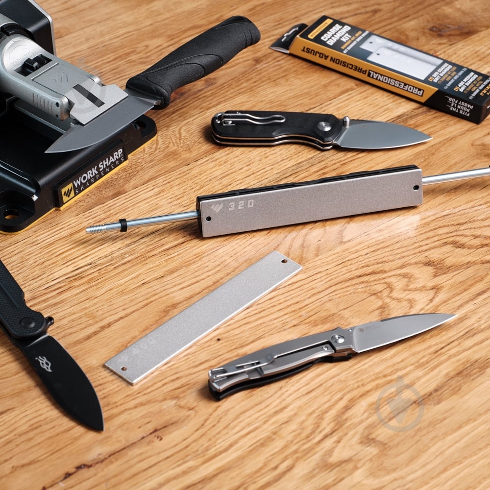 Сменный блок Work Sharp набор сменных пластин Coarse Diamond (320/400) для точилки WSBCHPAJ-PRO, 2 шт - фото 3 Сменный блок Work Sharp набор сменных пластин Coarse Diamond (320/400) для точилки WSBCHPAJ-PRO, 2 шт - фото 3