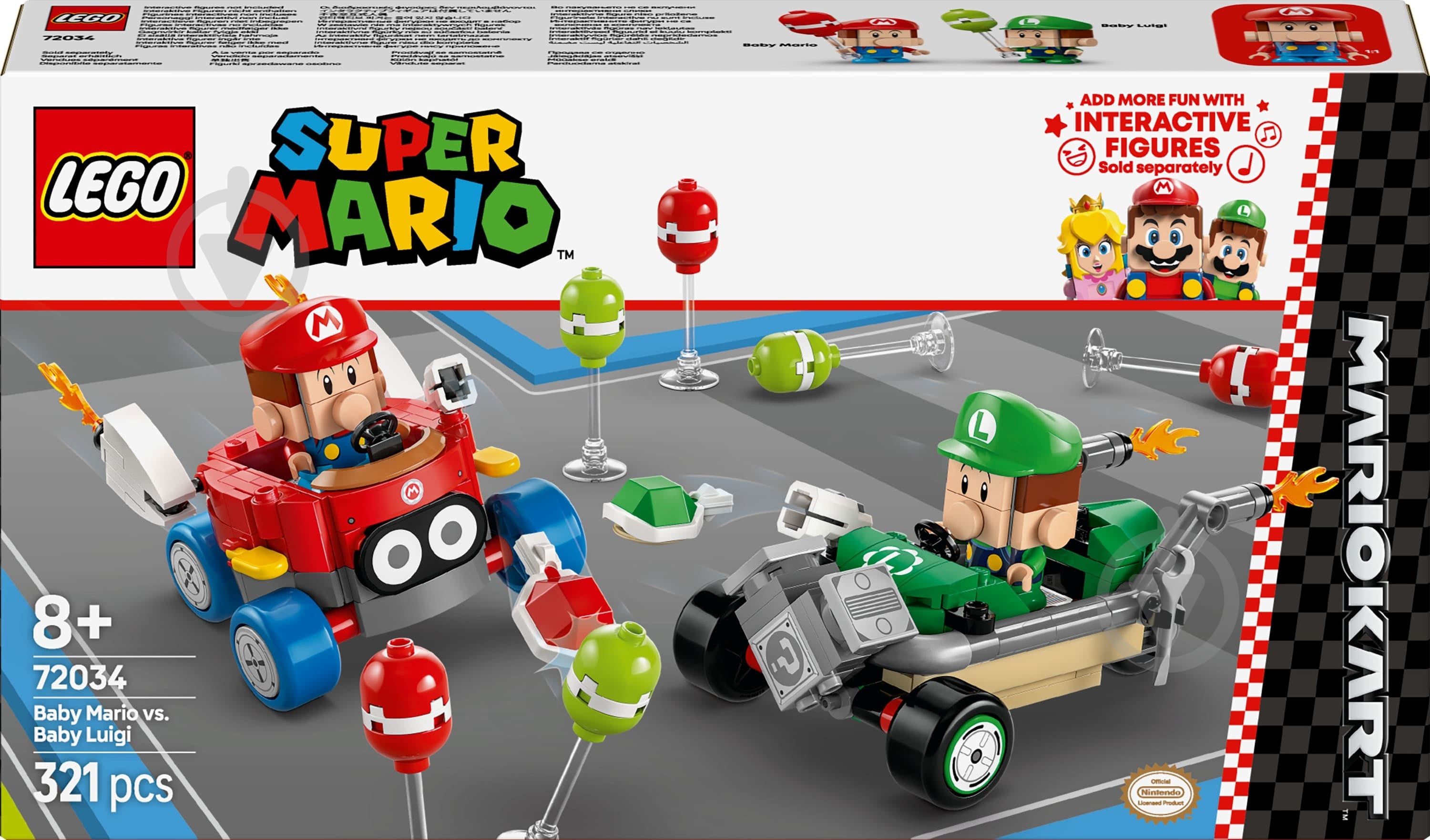ᐉ Конструктор LEGO Super Mario Mario Kart – Baby Mario vs. Baby