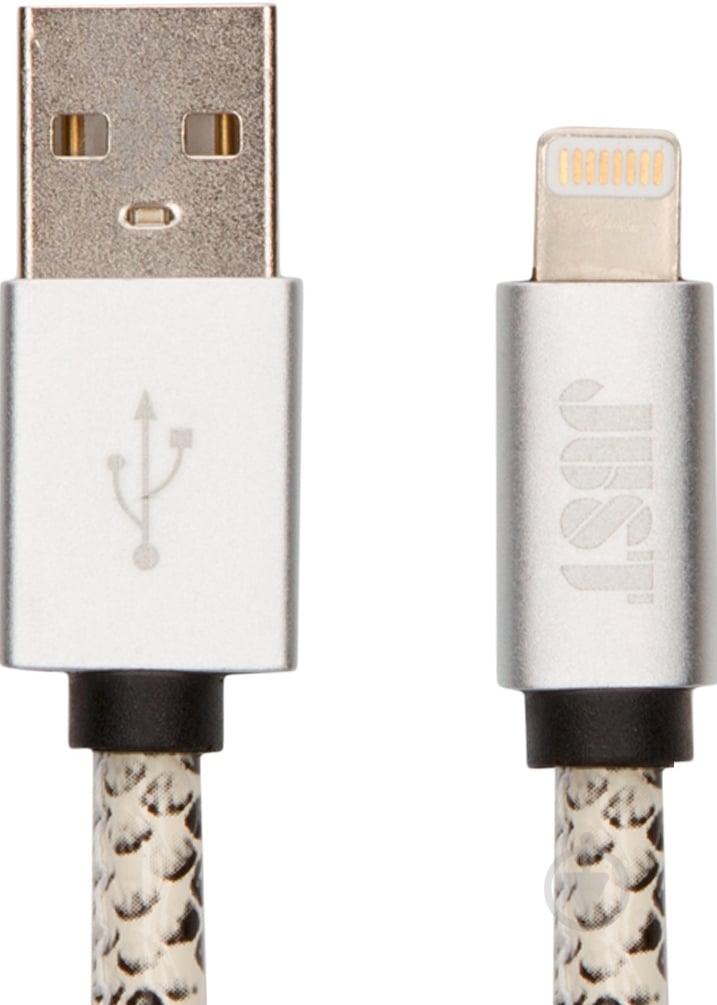 Кабель JUST Lightning – USB 1 м зміїна шкіра (LGTNG-UNQ-SNK) - фото 2