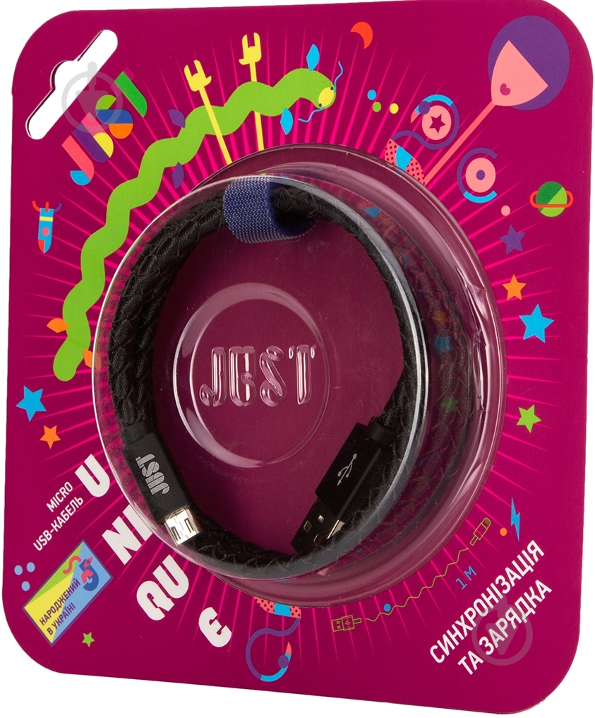 Кабель JUST USB – microUSB 1 м (MCR-UNQ-BLCK) - фото 4