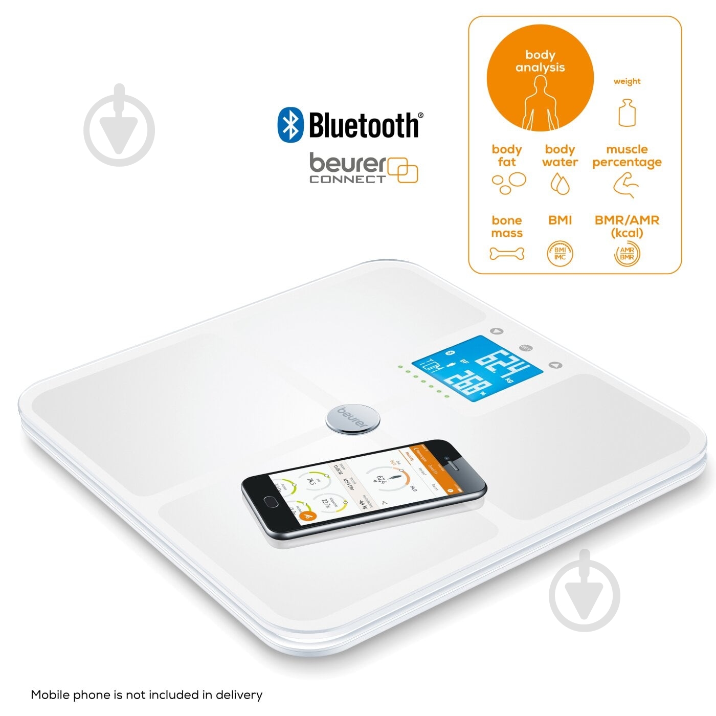 Смарт-весы Beurer BF 950 белый - фото 3 Смарт-весы Beurer BF 950 белый - фото 3