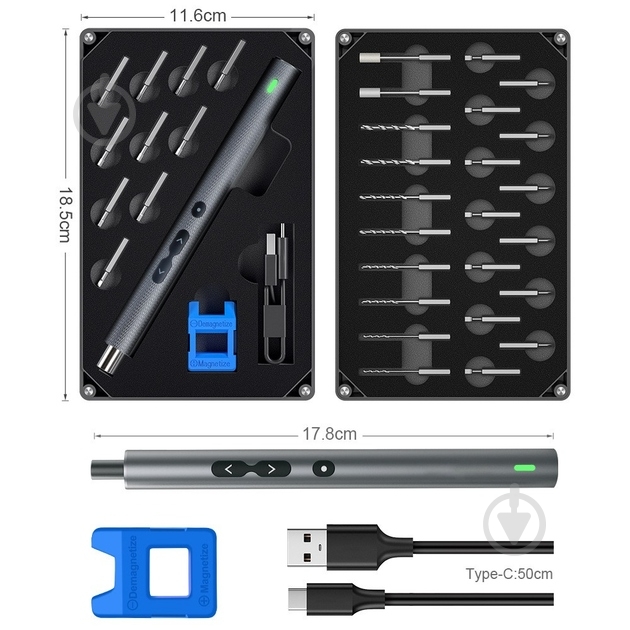 Отвертка аккумуляторная King's Dun 36 в 1 350 mAh KS-882040 - фото 4 Отвертка аккумуляторная King's Dun 36 в 1 350 mAh KS-882040 - фото 4