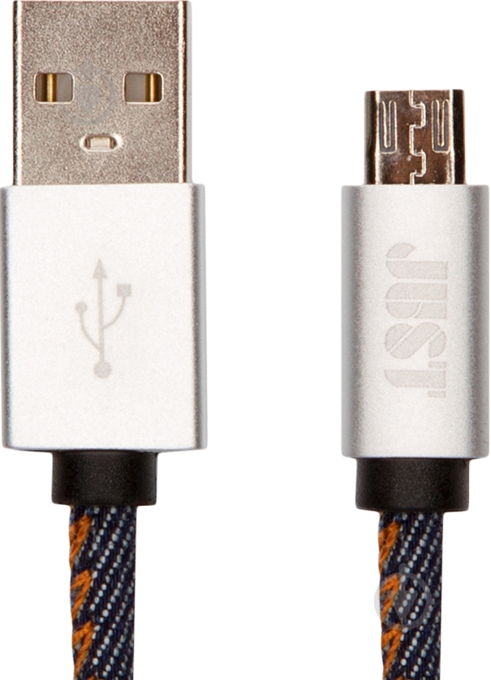 Кабель JUST USB – microUSB 1 м (MCR-UNQ-JEAN) - фото 2
