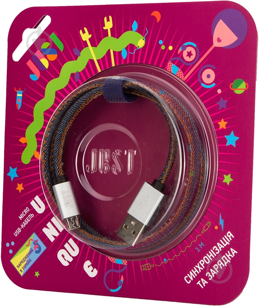 Кабель JUST USB – microUSB 1 м (MCR-UNQ-JEAN) - фото 4
