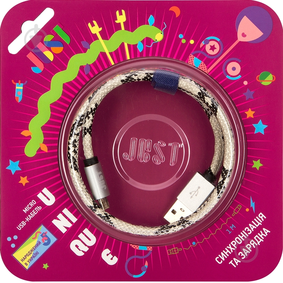 Кабель JUST USB – microUSB 1 м (MCR-UNQ-SNK) - фото 5