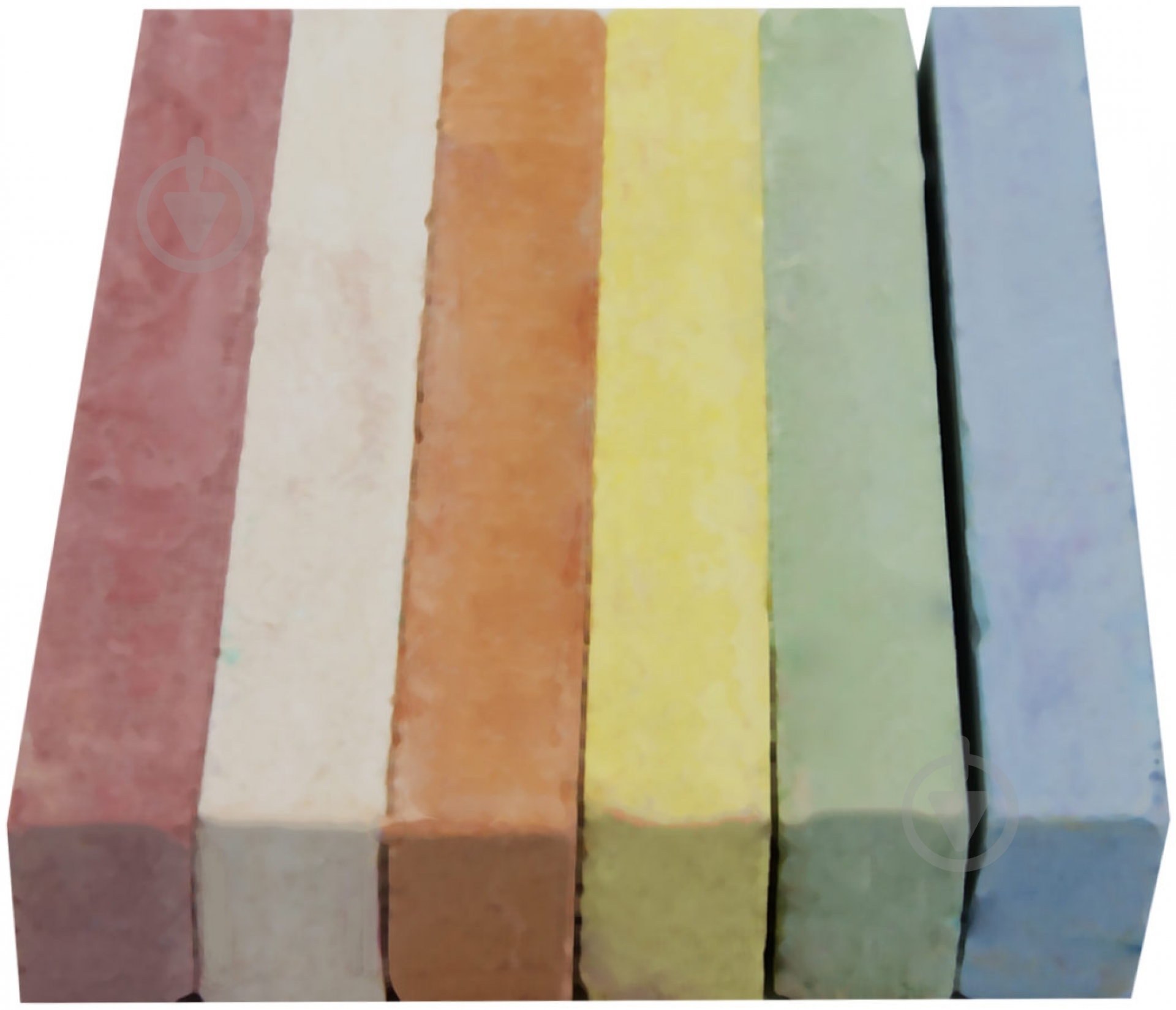 Мел квадратная 6 цветов КОЛОРИТ Тон - фото 2