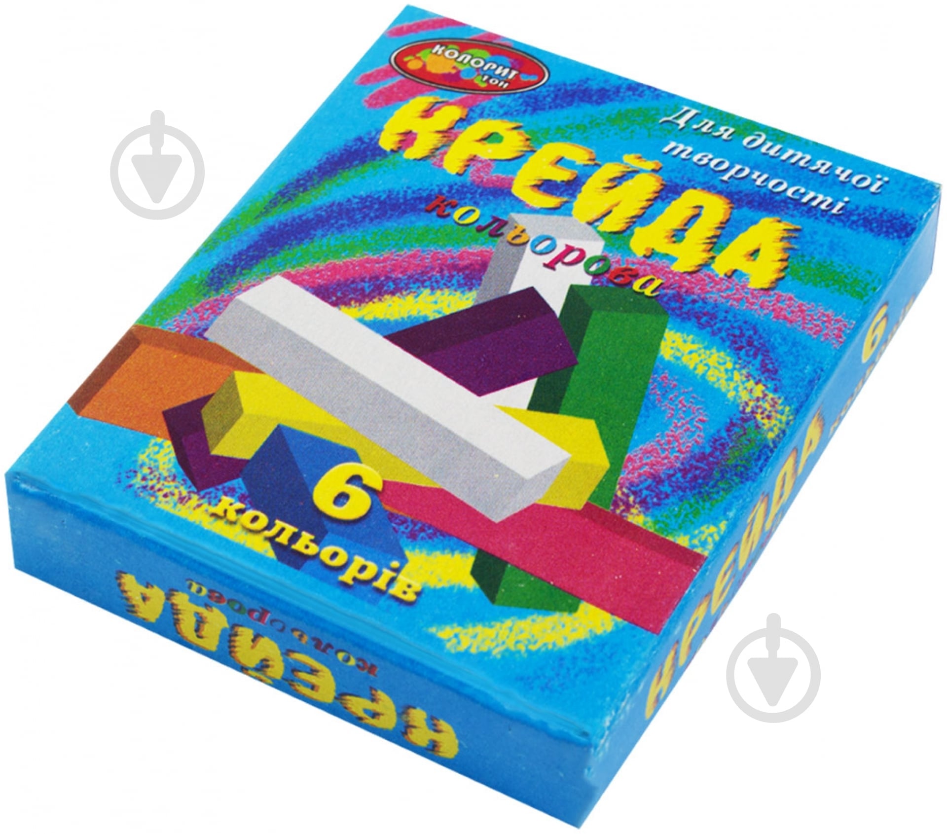 Мел квадратная 6 цветов КОЛОРИТ Тон - фото 1