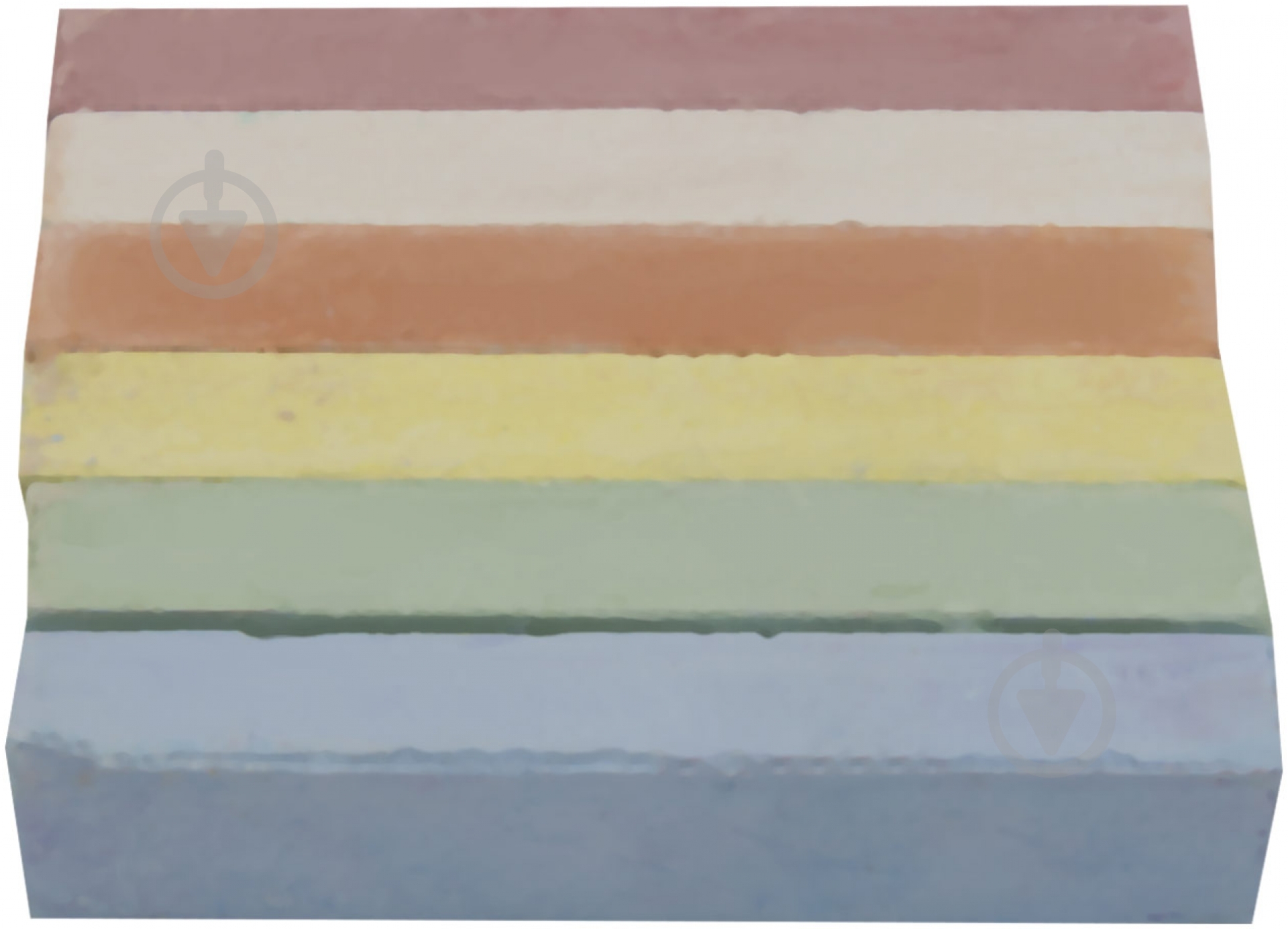 Мел квадратная 6 цветов КОЛОРИТ Тон - фото 3