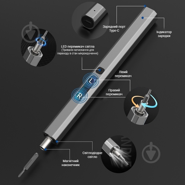 Отвертка аккумуляторная King's Dun с набором бит 36 в 1 MT-36IN1 - фото 5