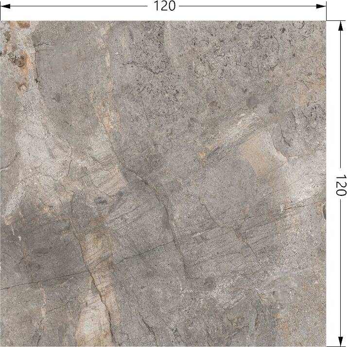 Плитка TAU Ceramica MAINSTONE GRAY MAT 120x120 см - фото 2
