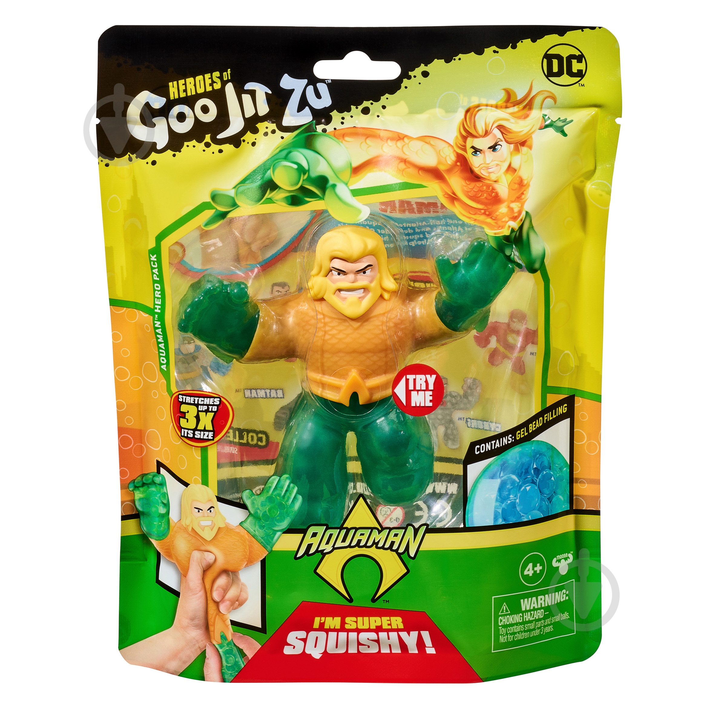 Игрушка-растяжка Перо GooJitZu Аквамен 122159 - фото 1 Игрушка-растяжка Перо GooJitZu Аквамен 122159 - фото 1