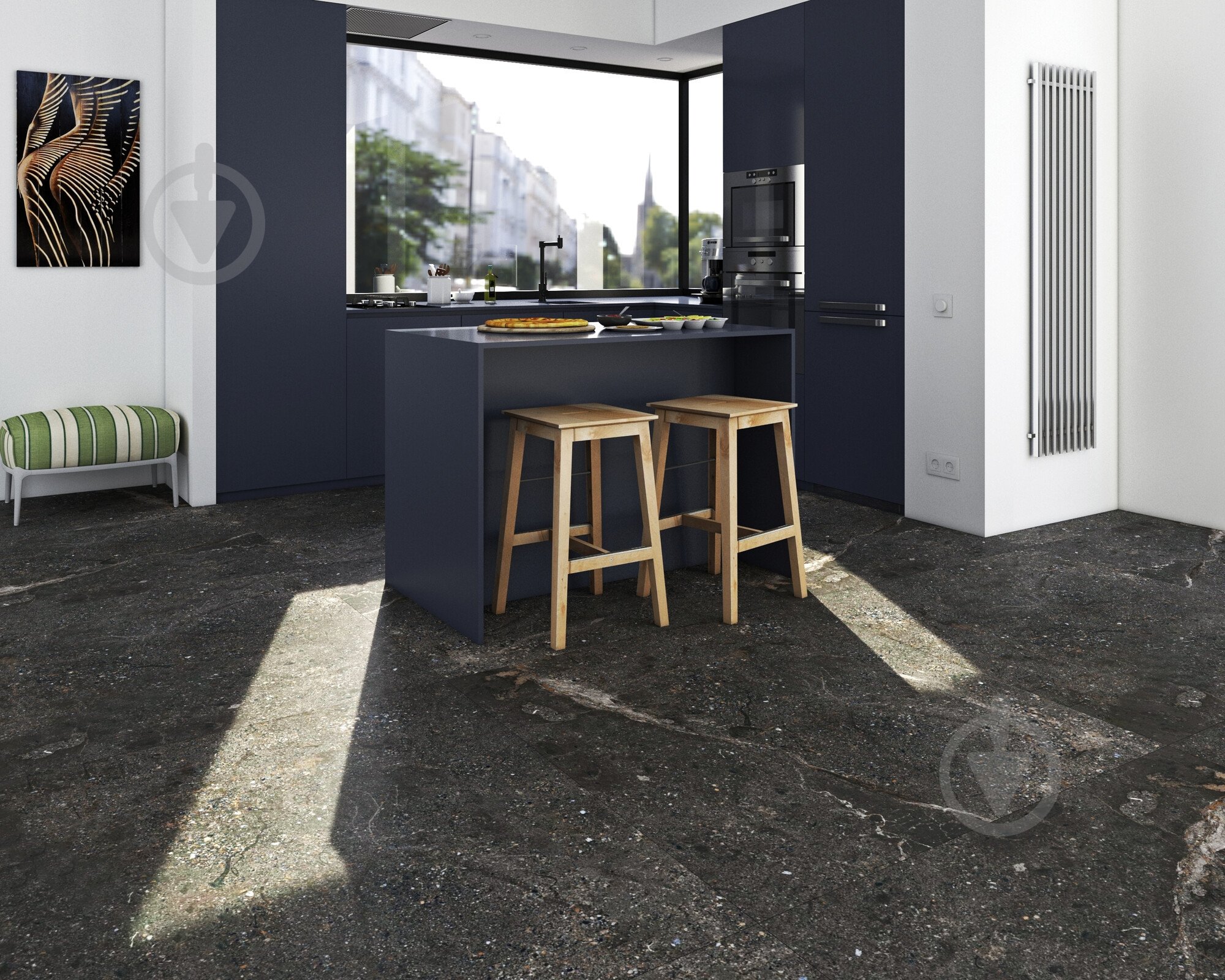 Плитка TAU Ceramica MAINSTONE GRAPHITE MAT 120x120 см - фото 5
