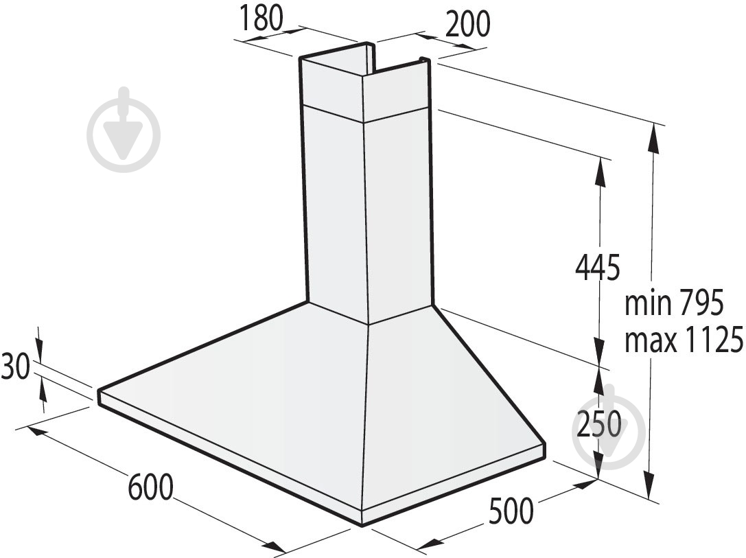 Вытяжка Gorenje WHC63CLB - фото 6