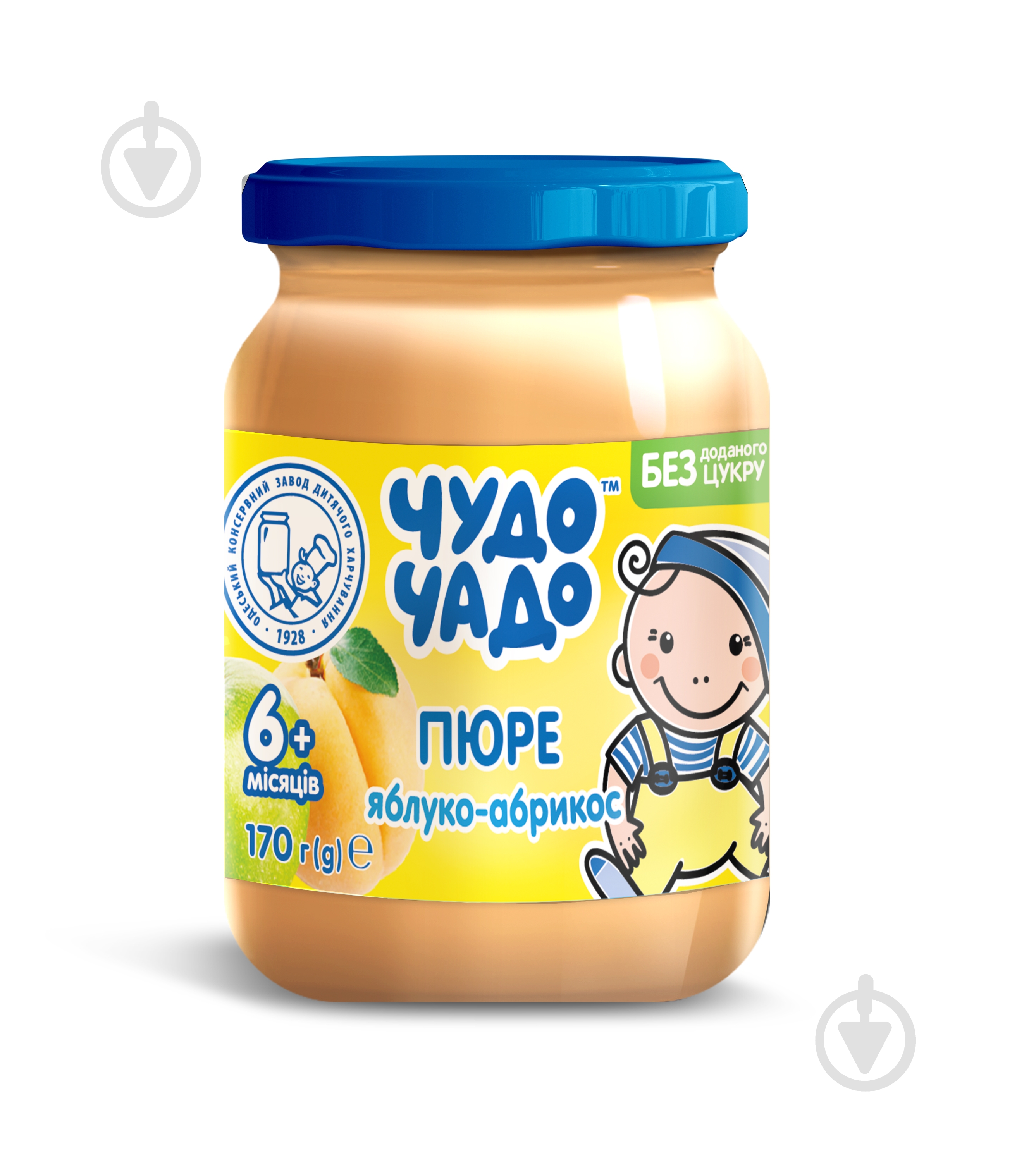 Пюре Jaffa Чудо-Чадо Яблоко и абрикос 170 г - фото 1