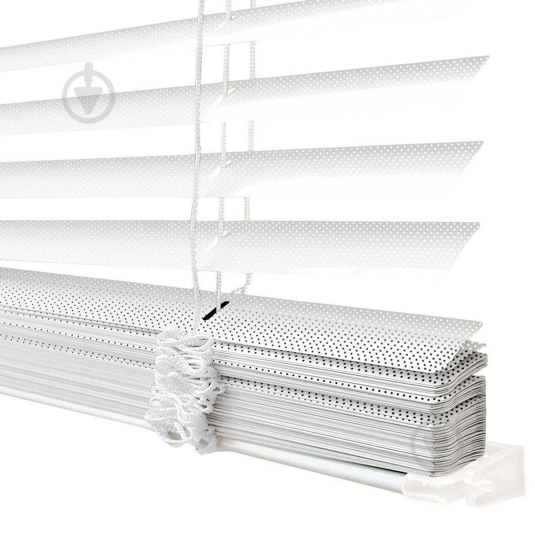 Жалюзи Rollotex алюминиевые горизонтальные перфорированные с фиксацией 47х140 см белые - фото 1 Жалюзи Rollotex алюминиевые горизонтальные перфорированные с фиксацией 47х140 см белые - фото 1