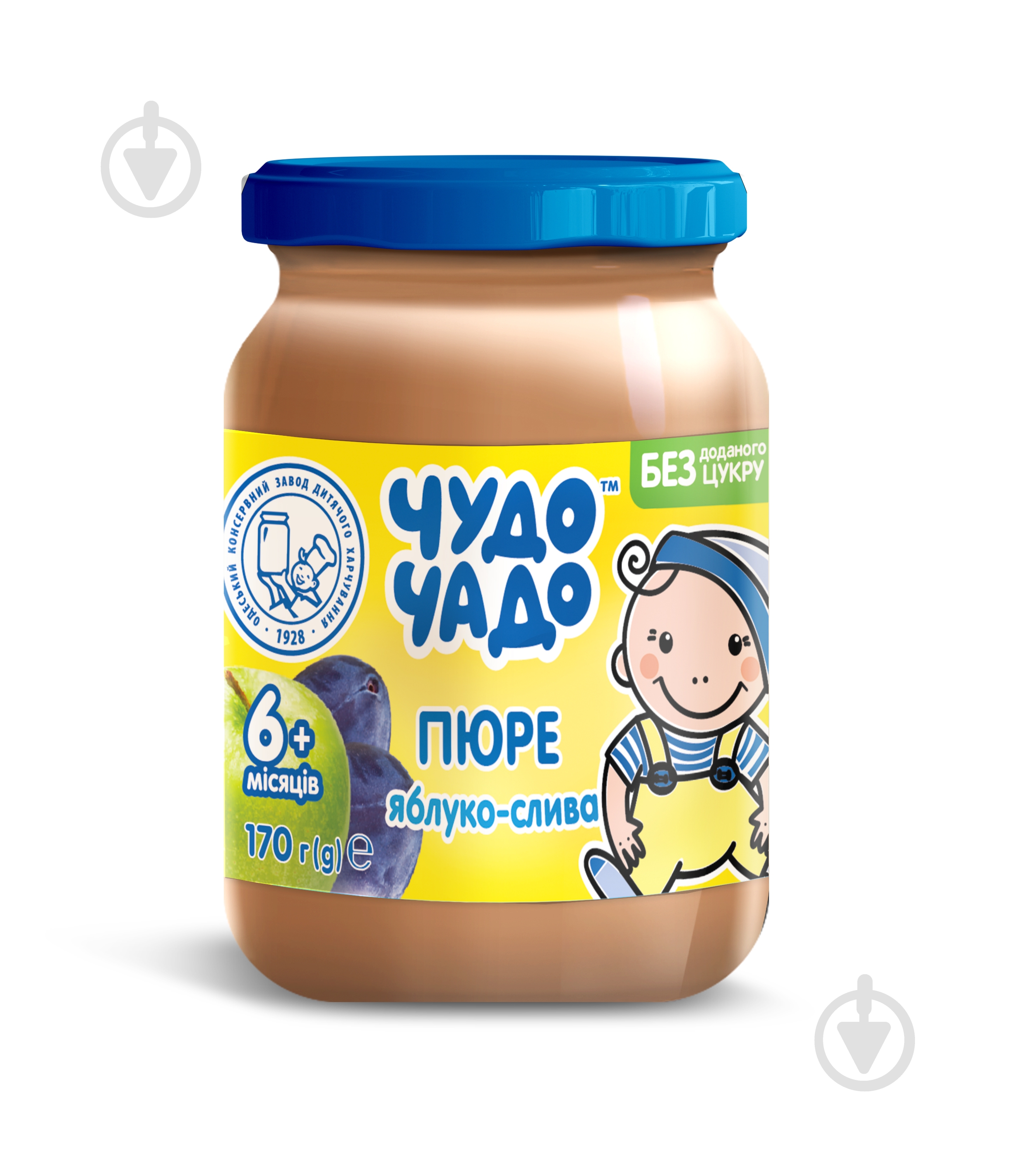 Пюре Jaffa Чудо-Чадо Яблоко и слива 170 г - фото 1 Пюре Jaffa Чудо-Чадо Яблоко и слива 170 г - фото 1