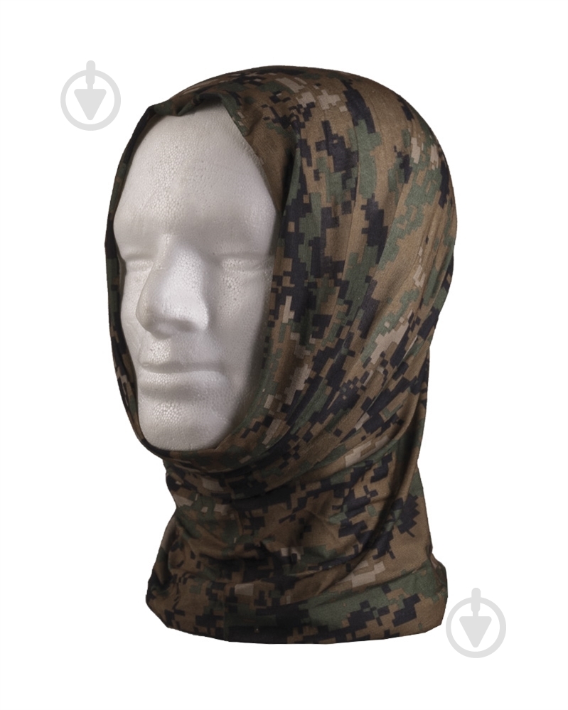 Мультифункціональний головний убір Mil-Tec SCRAFT, DIGITAL WOODLAND (MARPAT) 12216071 р. камуфляж - фото 1
