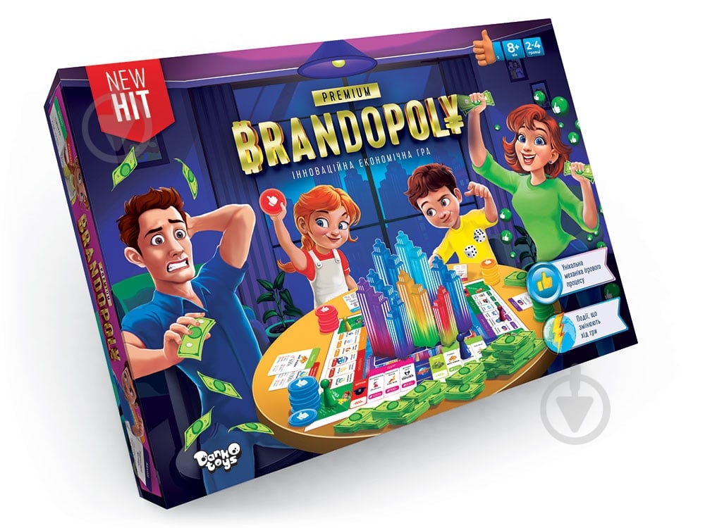 Гра настільна Danko Toys Брендополія Premium G-BrP-01-01U - фото 1