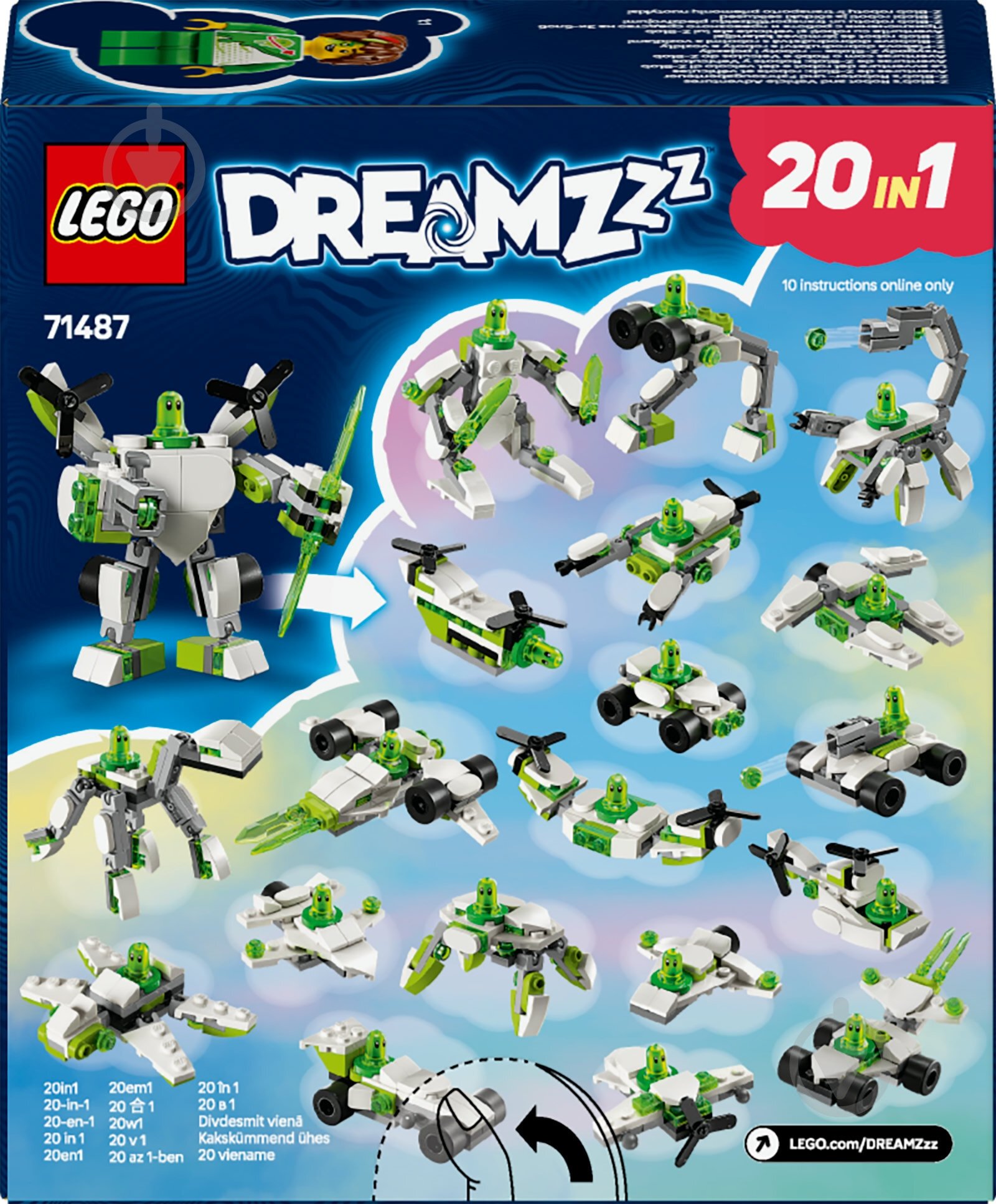 Конструктор LEGO DREAMZzz Робот Z-Blob и гоночные приключения 71487 - фото 2 Конструктор LEGO DREAMZzz Робот Z-Blob и гоночные приключения 71487 - фото 2