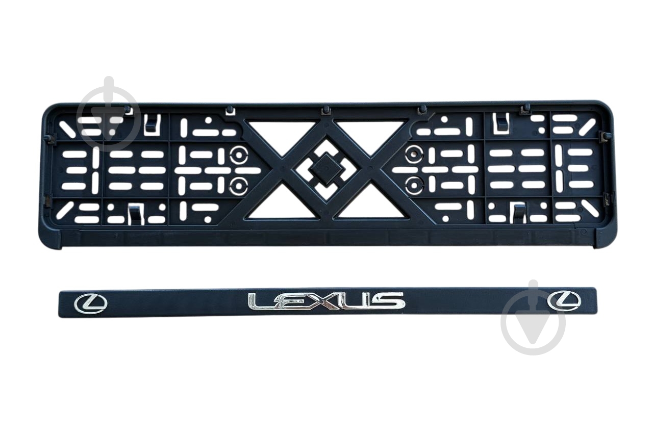 Рамка под номерной знак Poputchik Lexus 2 шт. (24-009) - фото 2 Рамка под номерной знак Poputchik Lexus 2 шт. (24-009) - фото 2