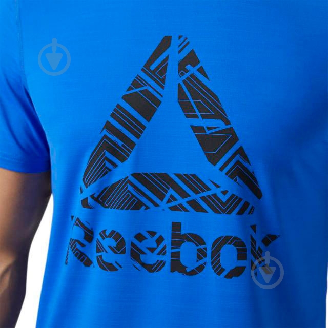 Футболка Reebok Workout Ready ACTIVCHILL Graphic BQ3855 р.M синий - фото 3