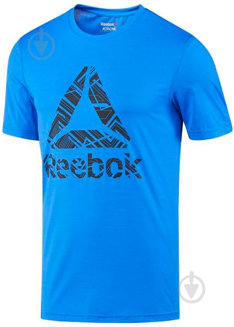 Футболка Reebok Workout Ready ACTIVCHILL Graphic BQ3855 р.M синий - фото 1