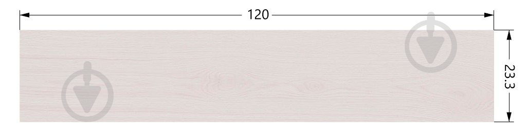 Плитка Cifre Oxford Blanco 23,3х120 - фото 2