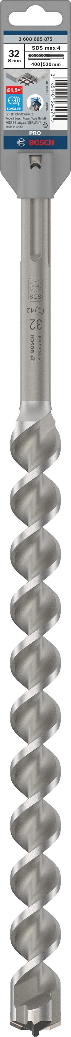 Бур Bosch 4 SDS-max 32x400 мм 520 мм 2608685875 - фото 3