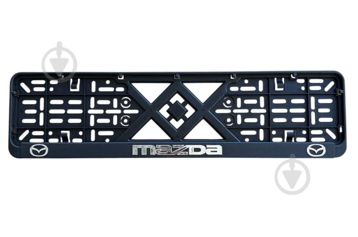 Рамка под номерной знак Poputchik Mazda 2 шт. (24-010) - фото 1
