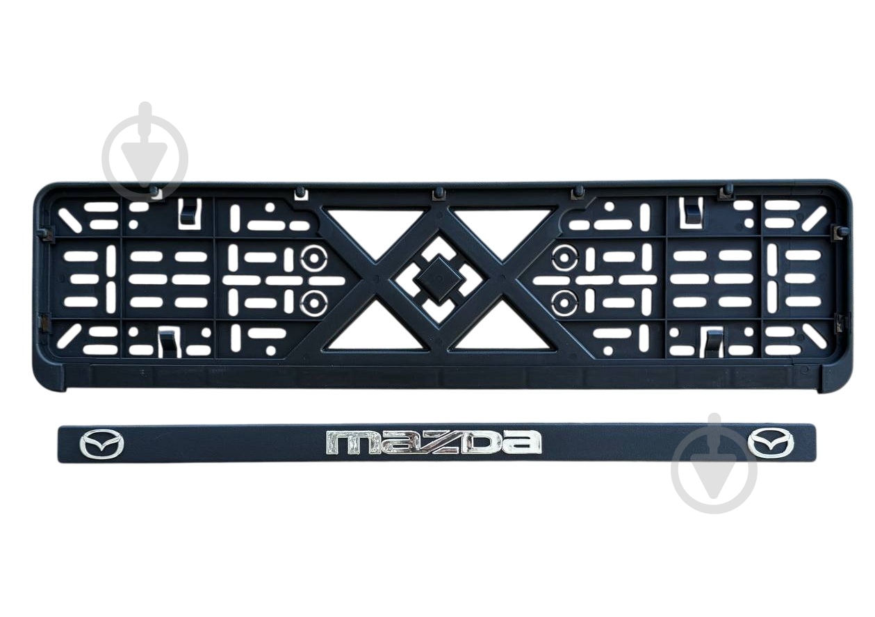 Рамка под номерной знак Poputchik Mazda 2 шт. (24-010) - фото 2
