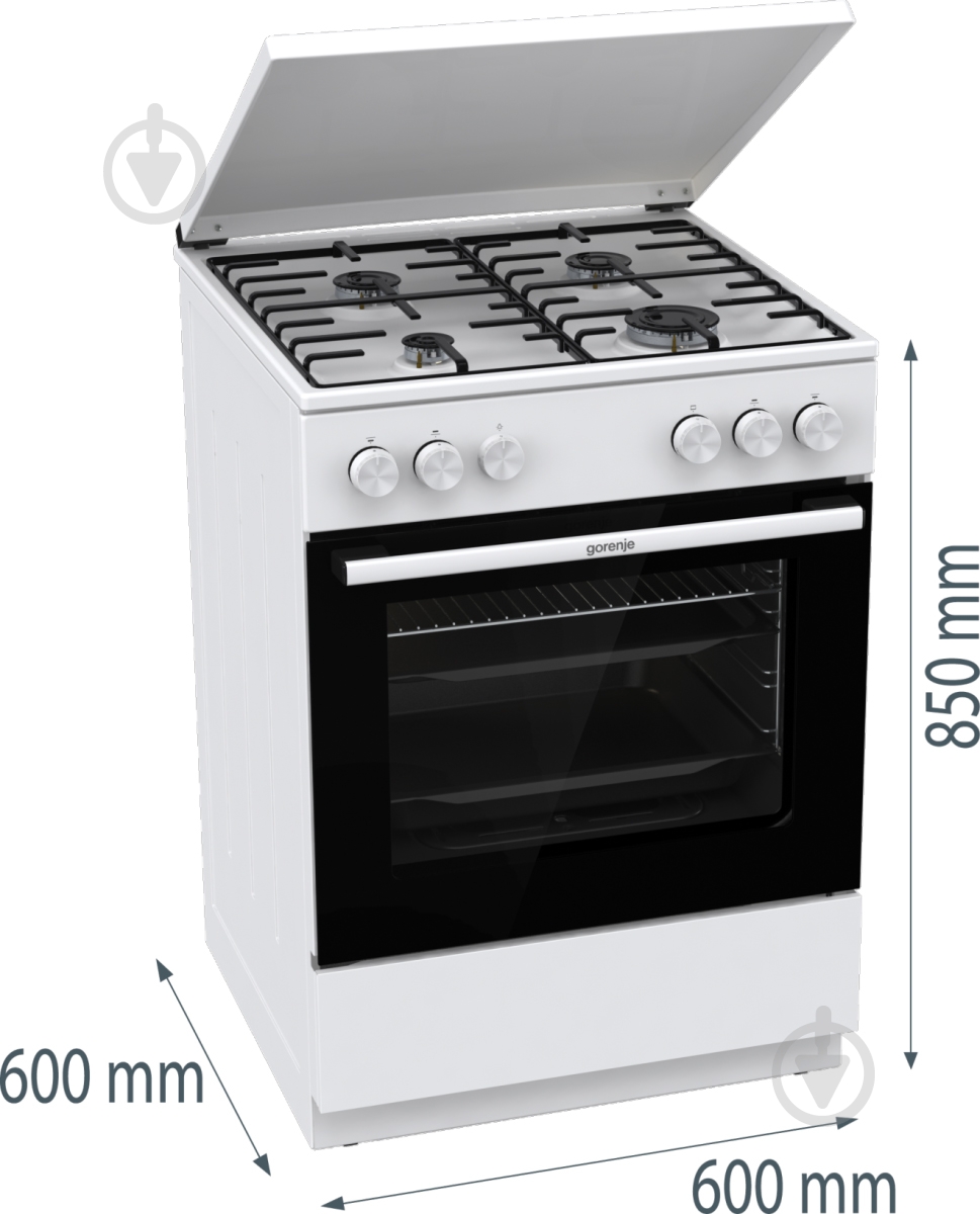 Плита газовая Gorenje GG6A11WH - фото 14 Плита газовая Gorenje GG6A11WH - фото 14