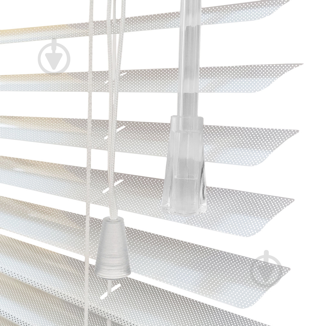 Жалюзі Rollotex алюмінієві горизонтальні перфоровані з фіксацією 48х130 см білі - фото 4 Жалюзі Rollotex алюмінієві горизонтальні перфоровані з фіксацією 48х130 см білі - фото 4