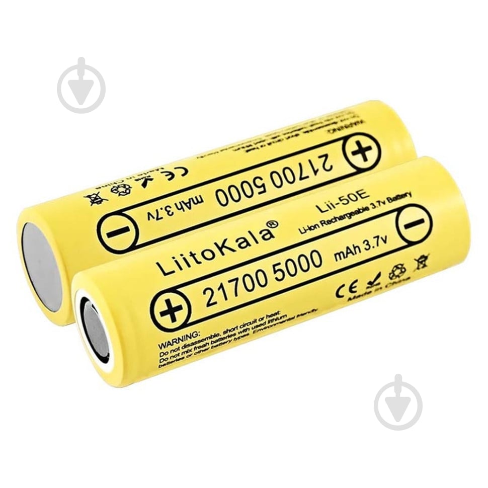 Акумулятор LiitoKala Lii-50E, 5000mah battery 21700 1 шт. (Lii-50E) - фото 2
