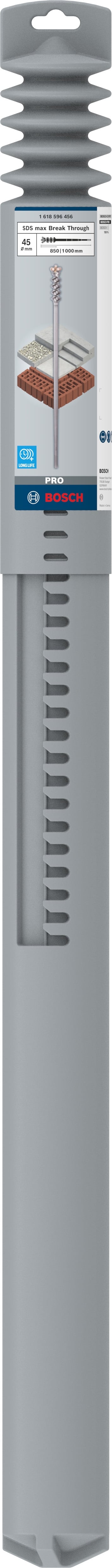 Бур Bosch 9 Break Through SDS-max 45x850 мм 1000 мм 1.618.596.456 - фото 2