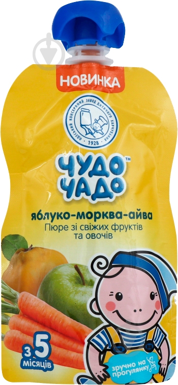 Пюре Чудо-Чадо Яблуко-морква-айва 90 г - фото 2 Пюре Чудо-Чадо Яблуко-морква-айва 90 г - фото 2