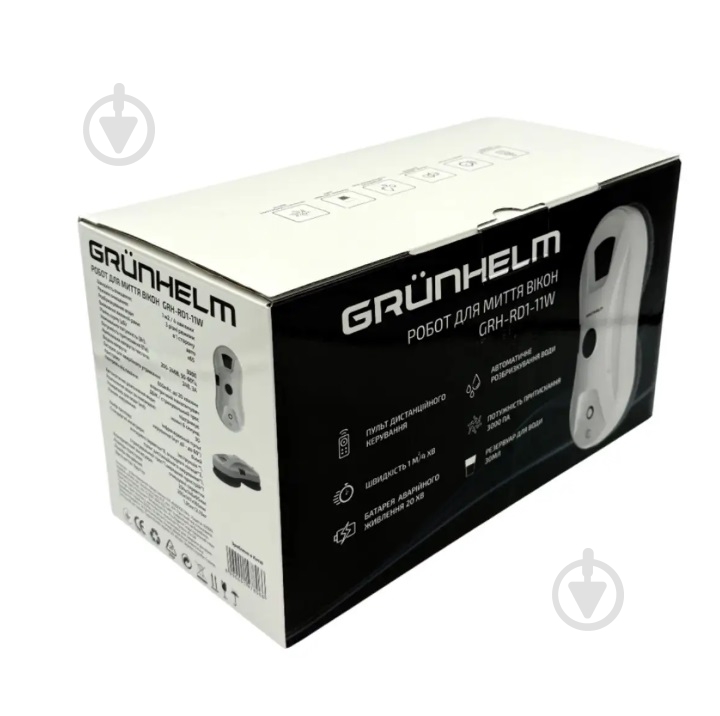 ВІТРИНА! Пилосос віконний Grunhelm GRH-RD1-11W white - фото 5 ВІТРИНА! Пилосос віконний Grunhelm GRH-RD1-11W white - фото 5