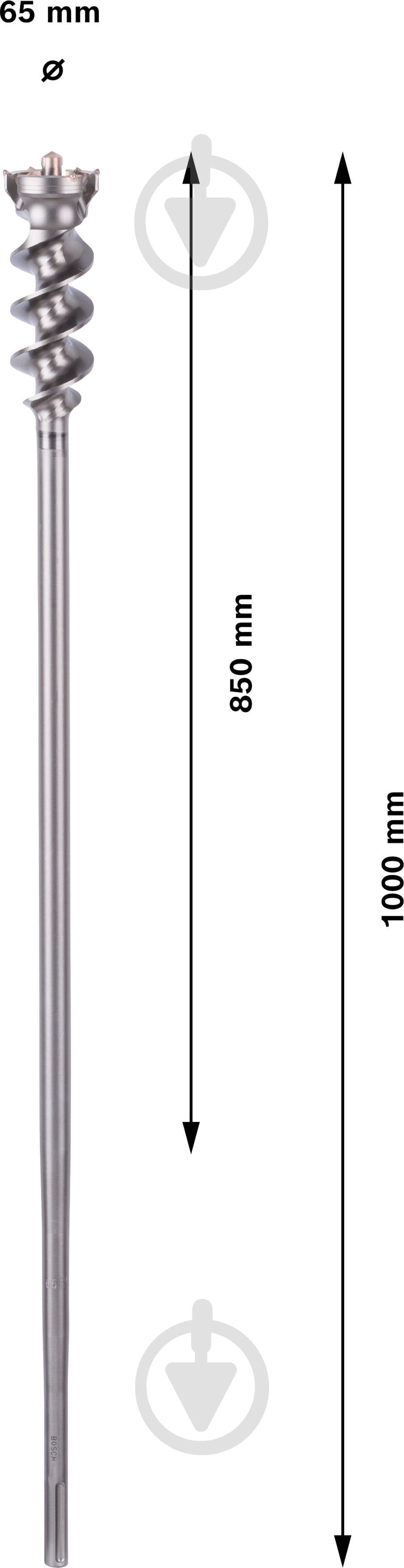 Бур Bosch 9 Break Through SDS-max 65x850 мм 1000 мм 1.618.596.460 - фото 3