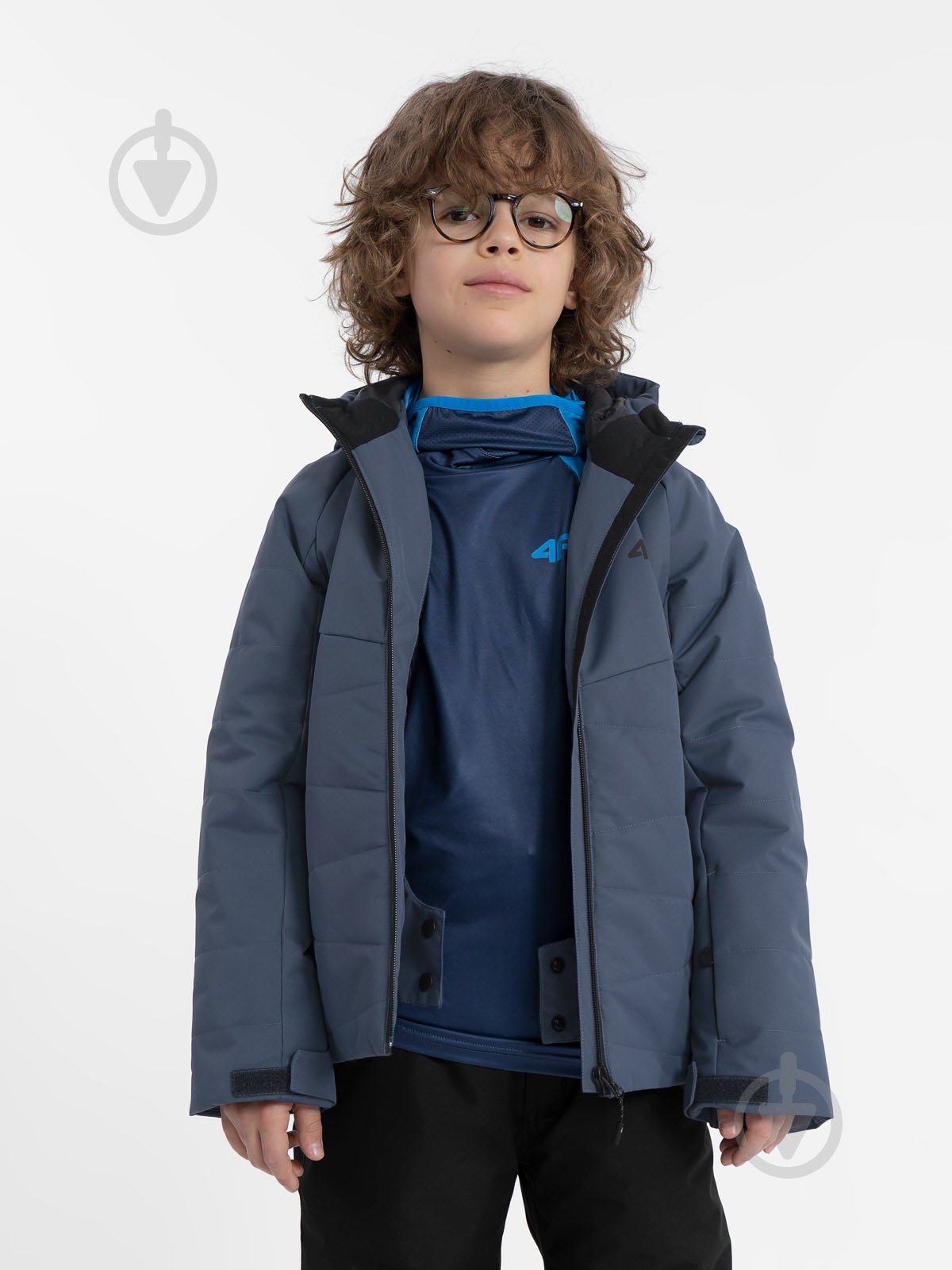 Куртка для мальчиков 4F TECHNICAL JACKET M298 4FJAW23TTJAM298-32S синяя - фото 2 Куртка для мальчиков 4F TECHNICAL JACKET M298 4FJAW23TTJAM298-32S синяя - фото 2
