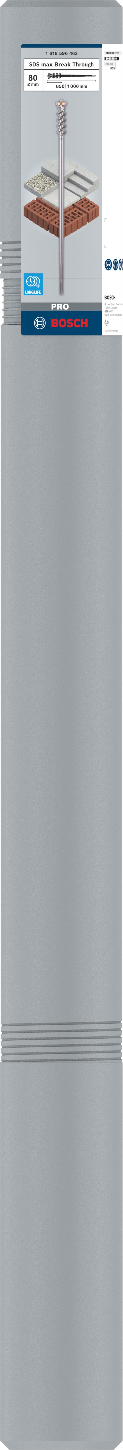 Бур Bosch 9 Break Through SDS-max 80x850 мм 1000 мм 1618596462 - фото 3