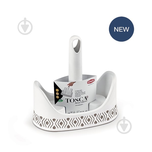 Держатель для стаканов Stefanplast TOSCA бело-синий 55901 - фото 2